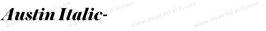 Austin Italic字体转换